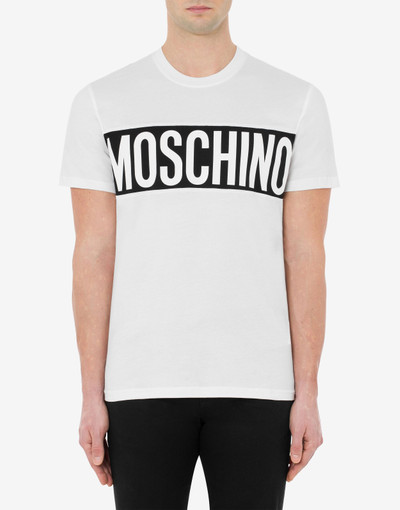 Moschino LOGO BAND ORGANIC JERSEY T-SHIRT outlook