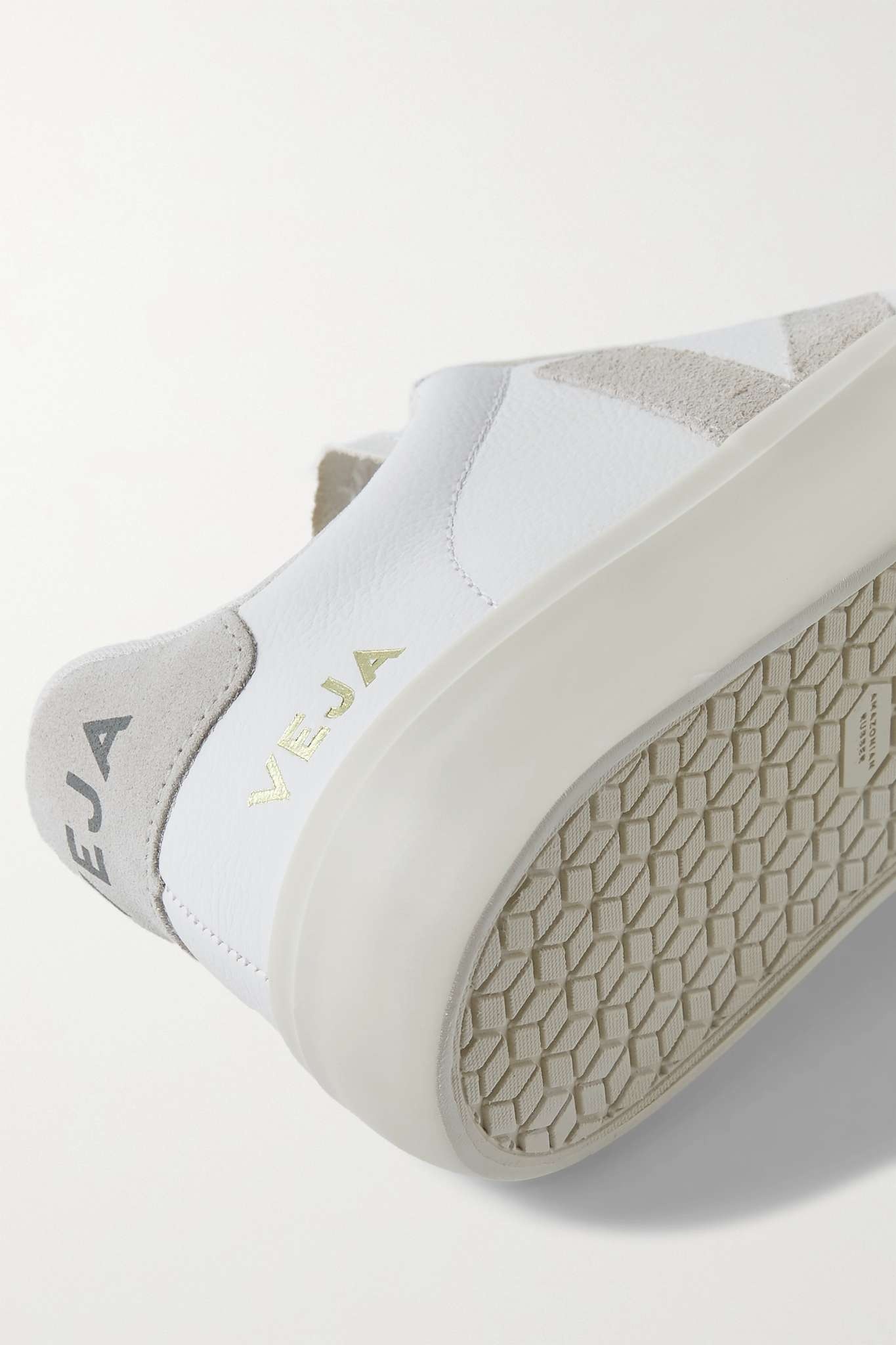 Campo suede-trimmed leather sneakers - 4