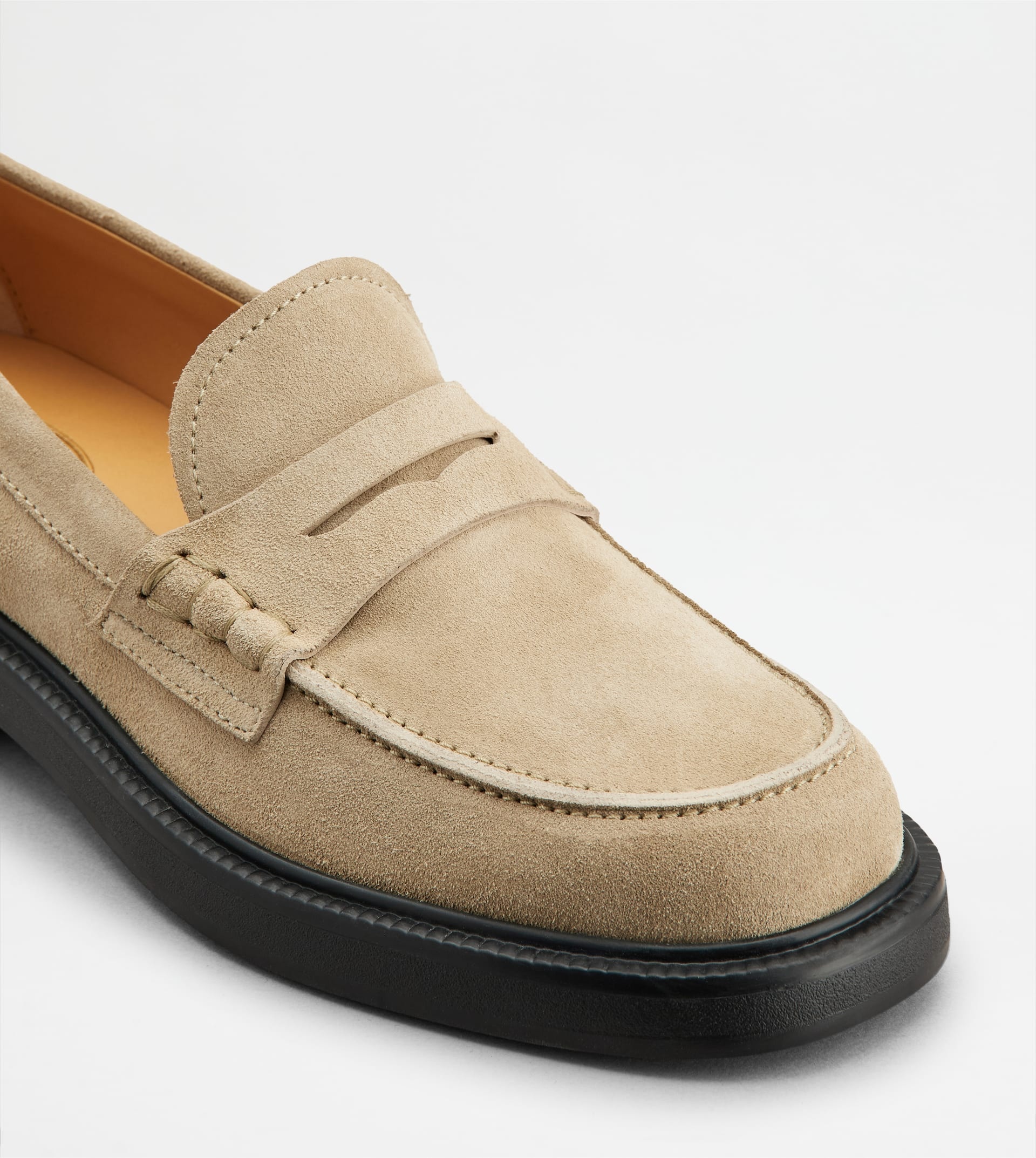 LOAFERS IN SUEDE - BEIGE - 5