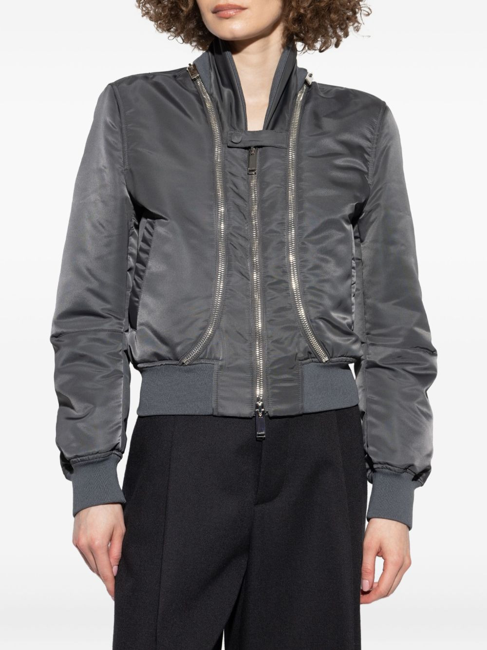 double-zip bomber jacket - 3