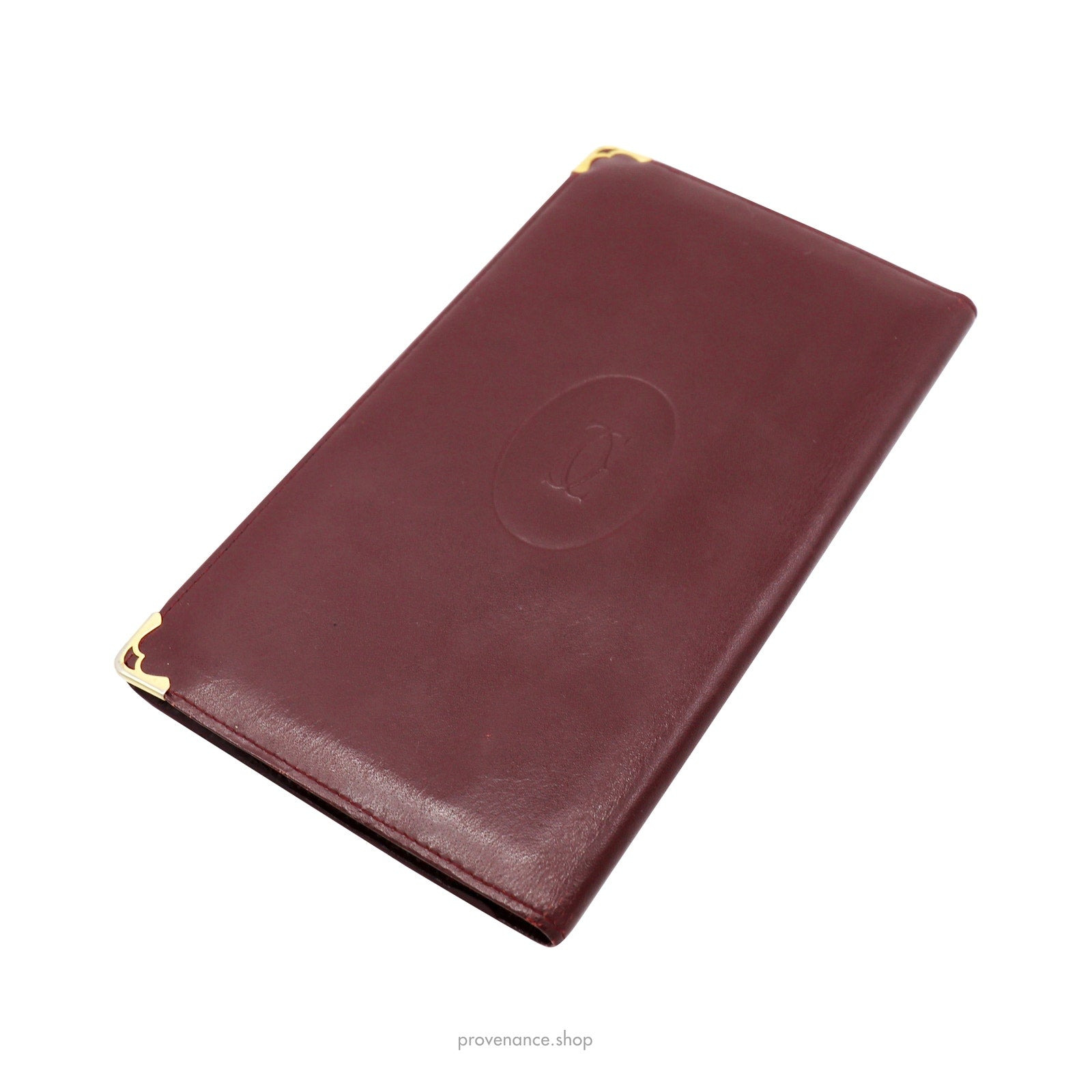 Cartier Long Wallet - Burgundy Calfskin Leather - 7