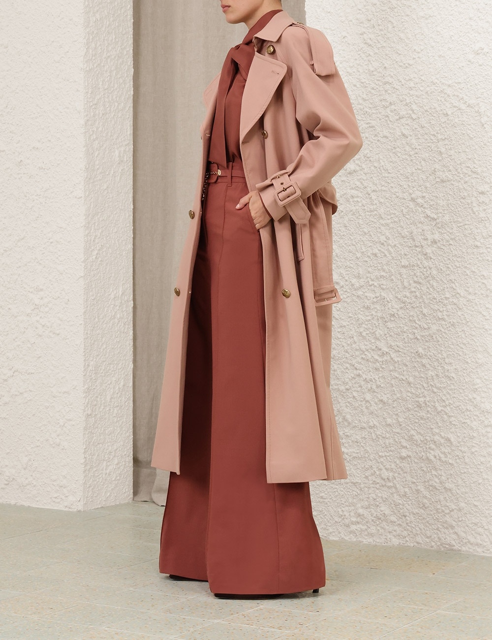 Zimmermann ILLUSTRATION TRENCH COAT | REVERSIBLE