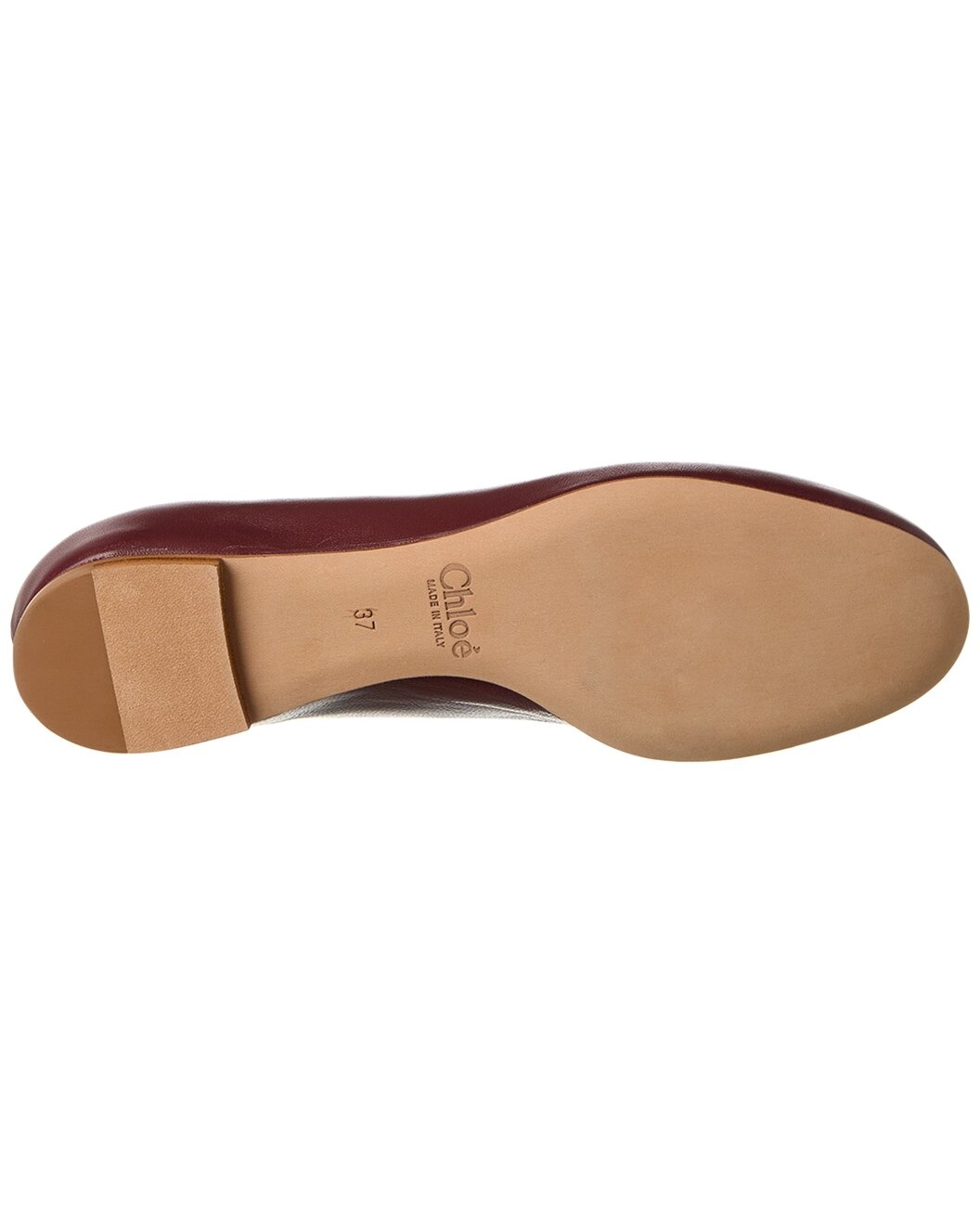 Chloé Lauren Scalloped Leather Ballerina Flat - 4