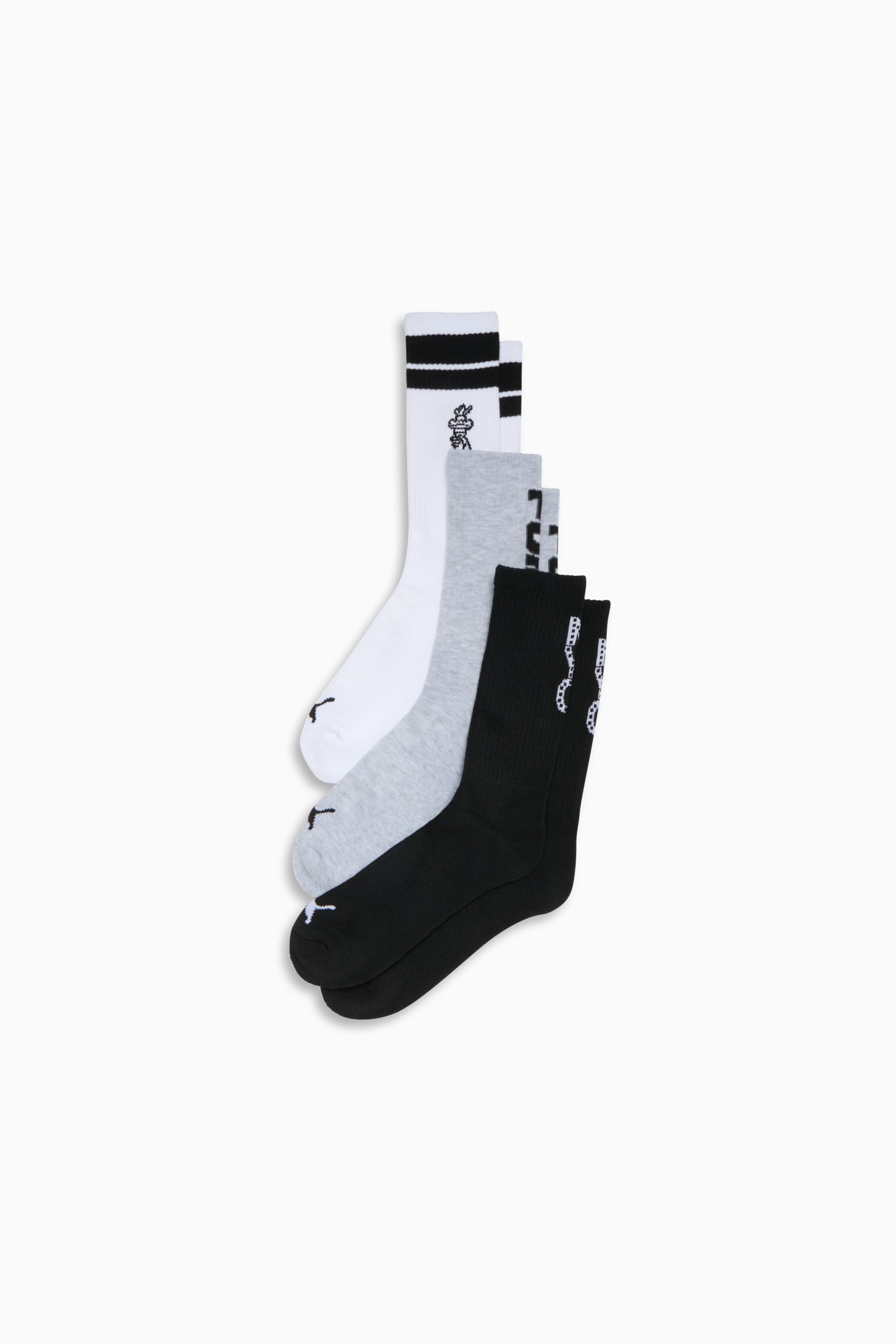 Men's Half-Terry Crew Lenght Socks (3 Pairs) - 1