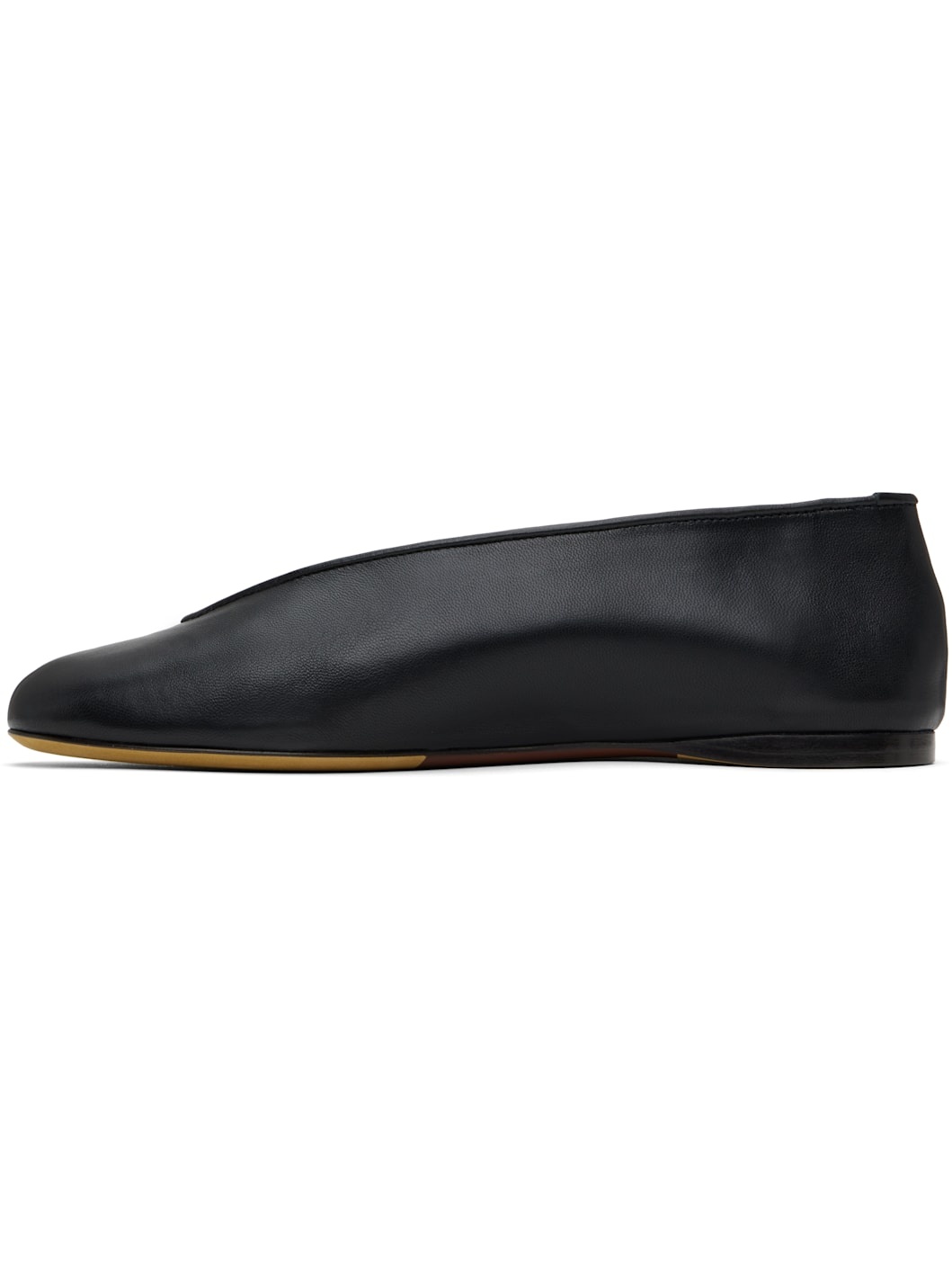 Black Duck Nappa Ballerina Flats - 3