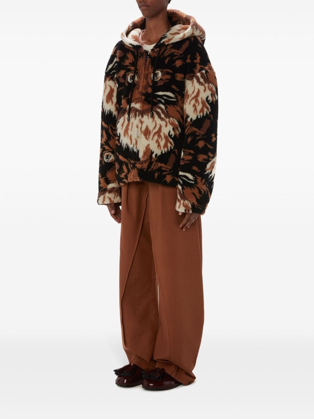 faux-fur hooded jacket - 2
