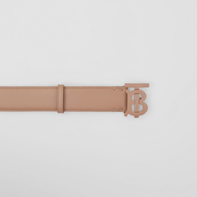 Burberry Matte Monogram Motif Leather Belt outlook