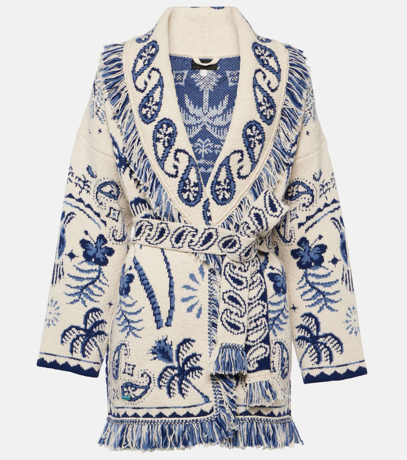 Lush Nature Foulard intarsia cardigan 1