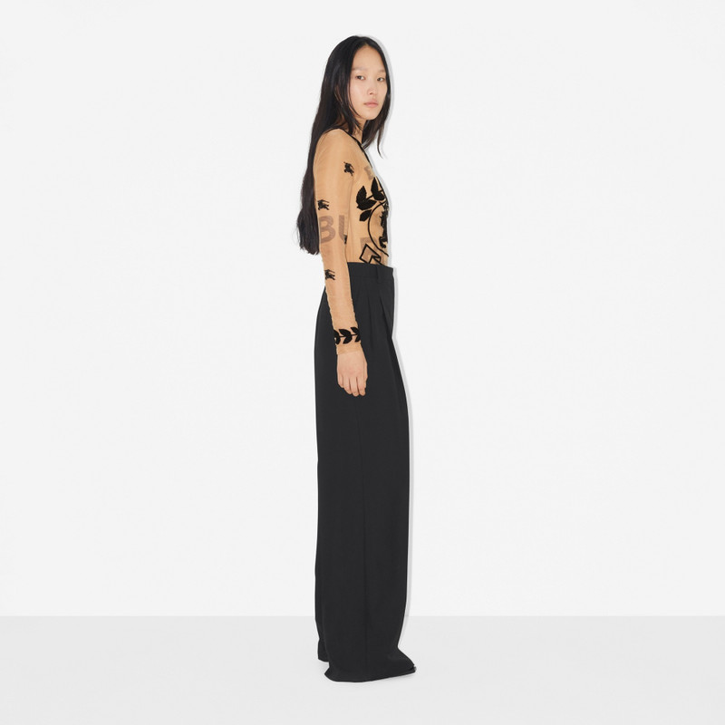 EKD Embroidered Stretch Tulle Bodysuit 3