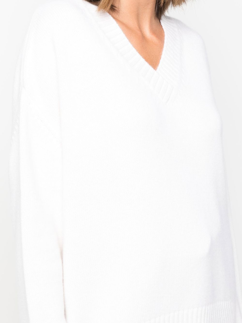 V-neck cashmere jumper - 5