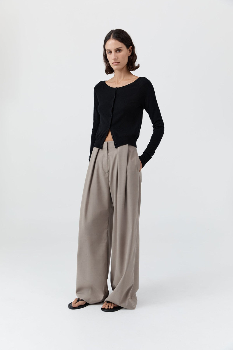 Merino Wool Ballet Cardigan - Black 4
