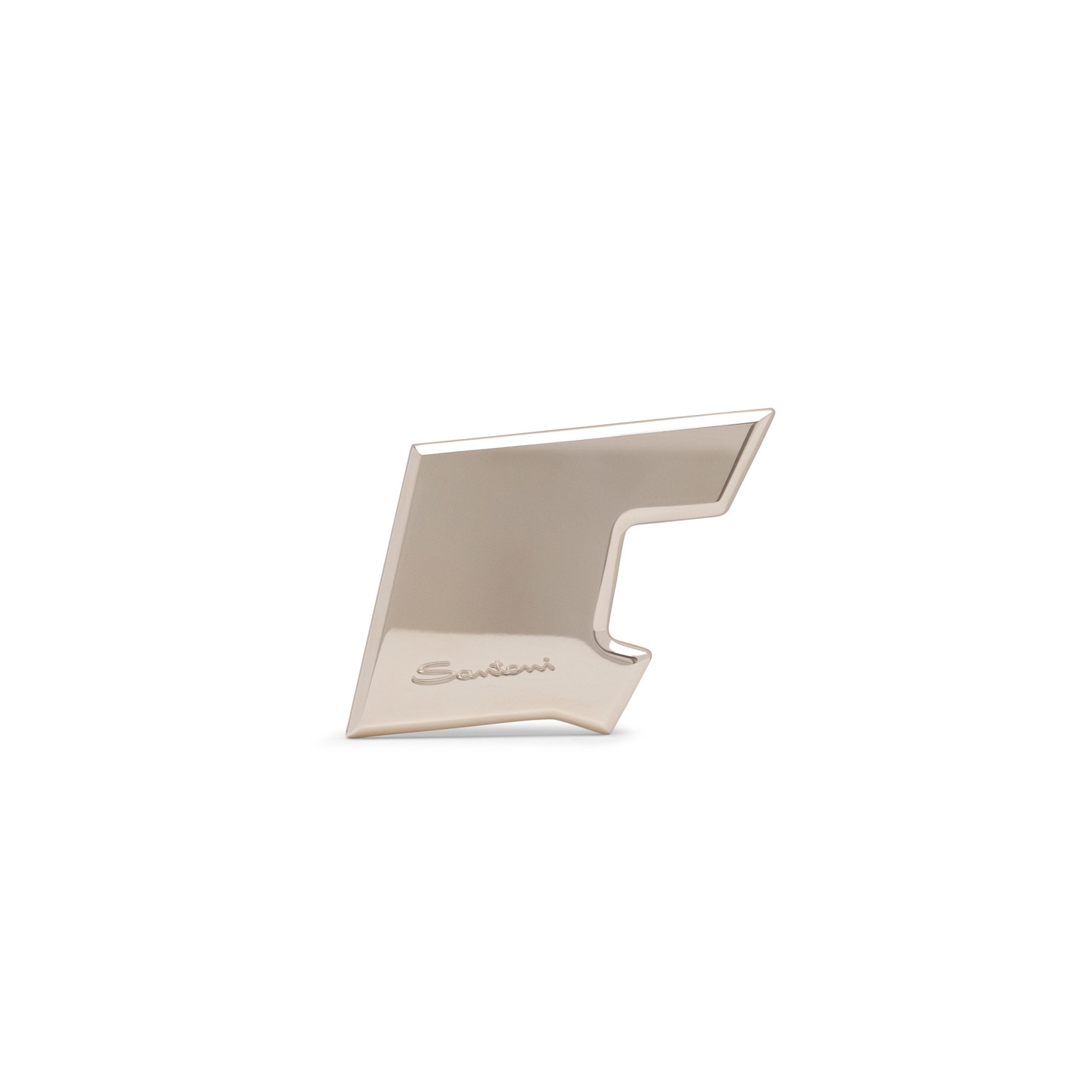 Gold metal 'double buckle' belt buckle - 1