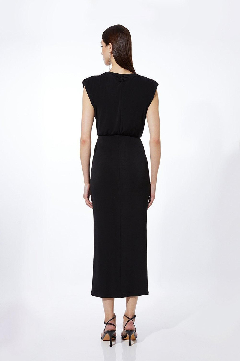 Cowl Neck Jersey Maxi Dress 5