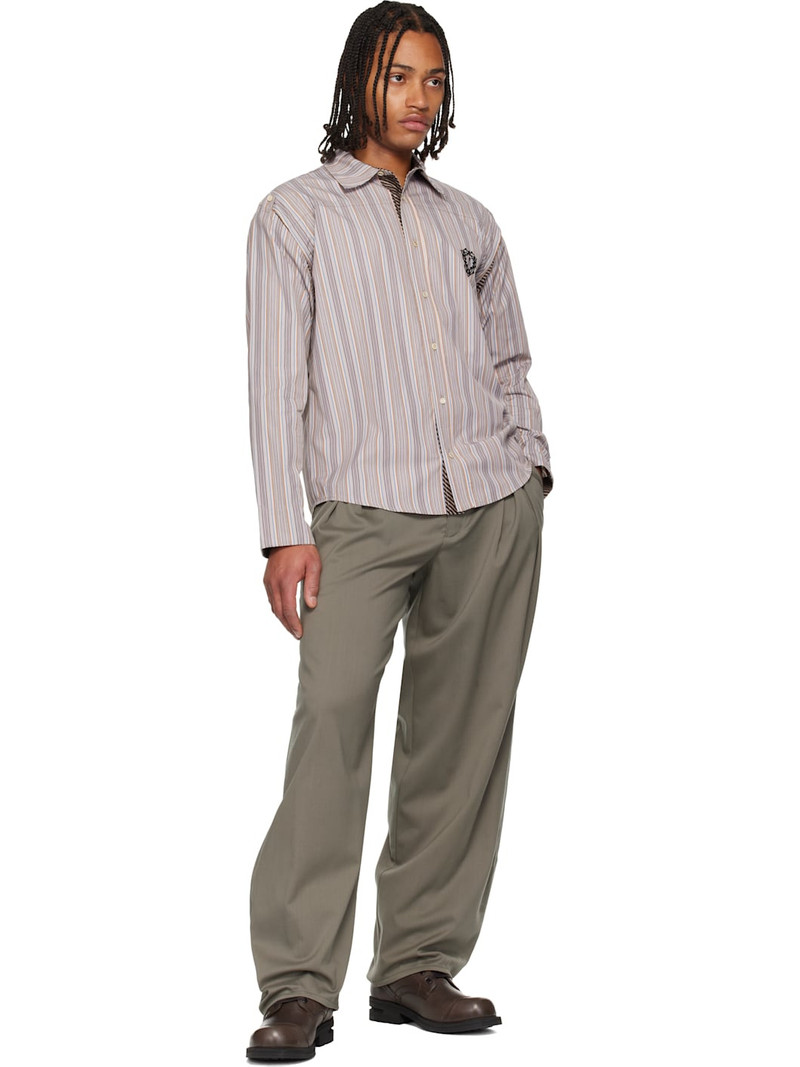 Kiko Kostadinov Taupe Halics Trousers outlook