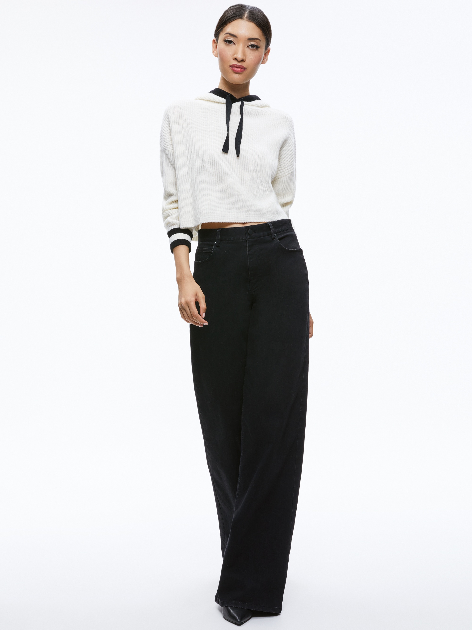 LUMI RIBBED KNIT HOODIE - 4