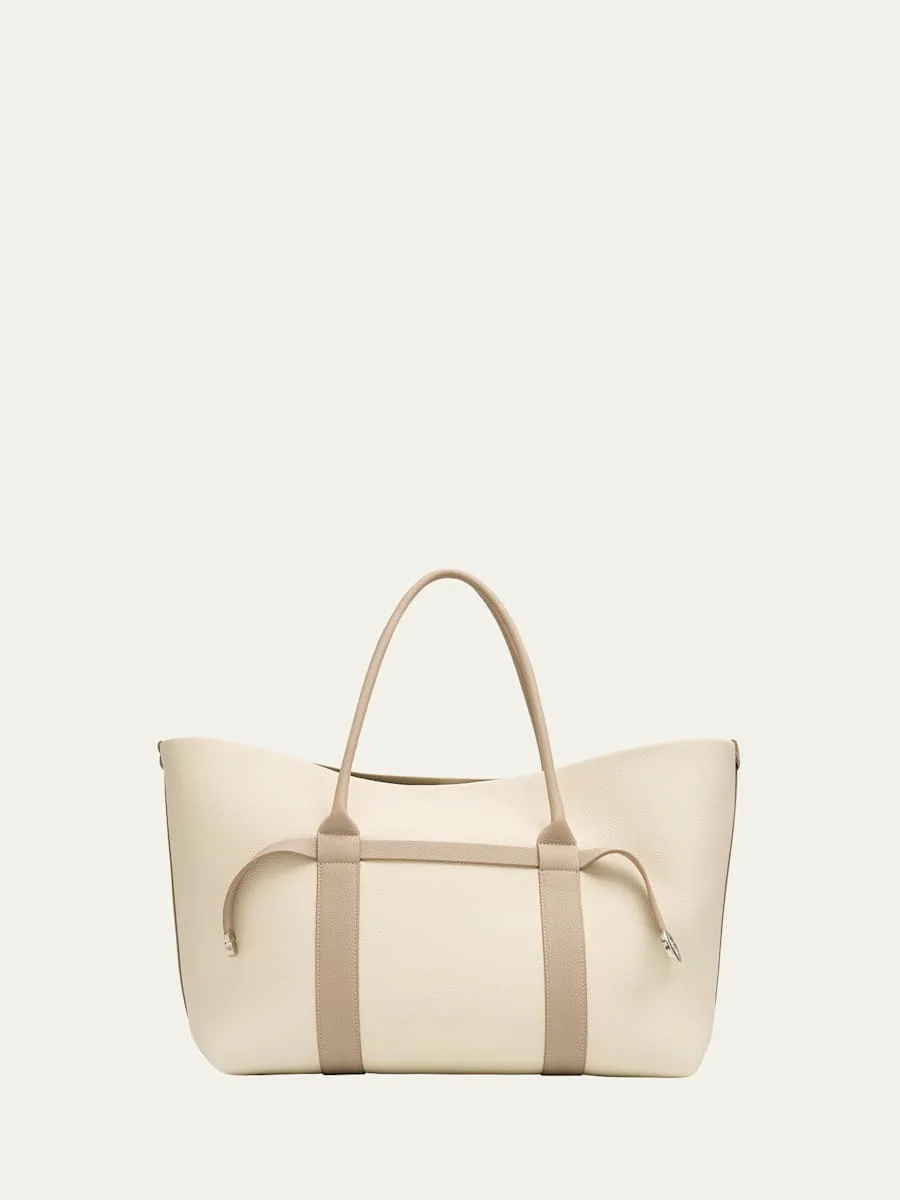 Ghiera Large Leather Shopper Tote Bag - 1