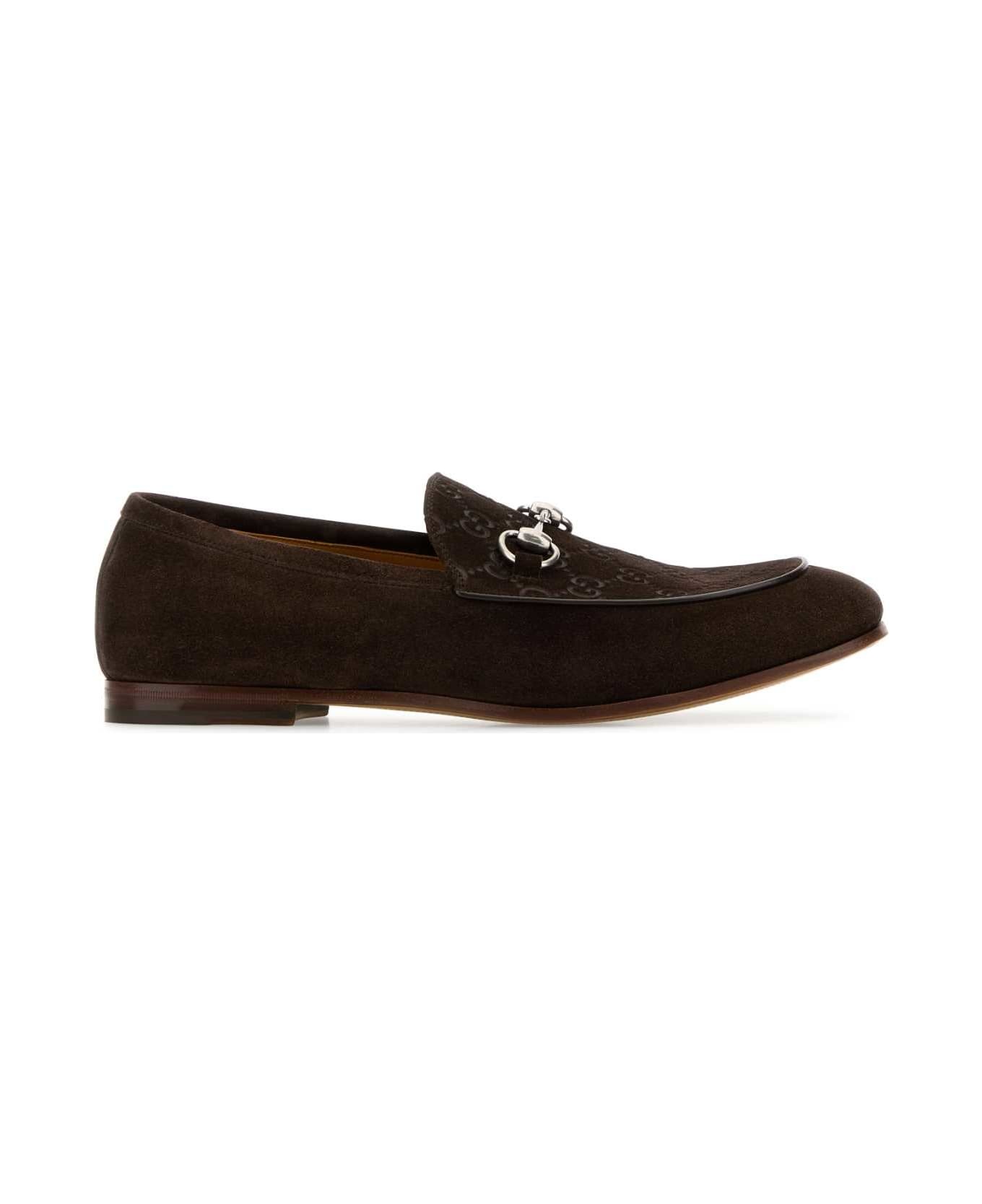 Brown Suede Loafers - 1