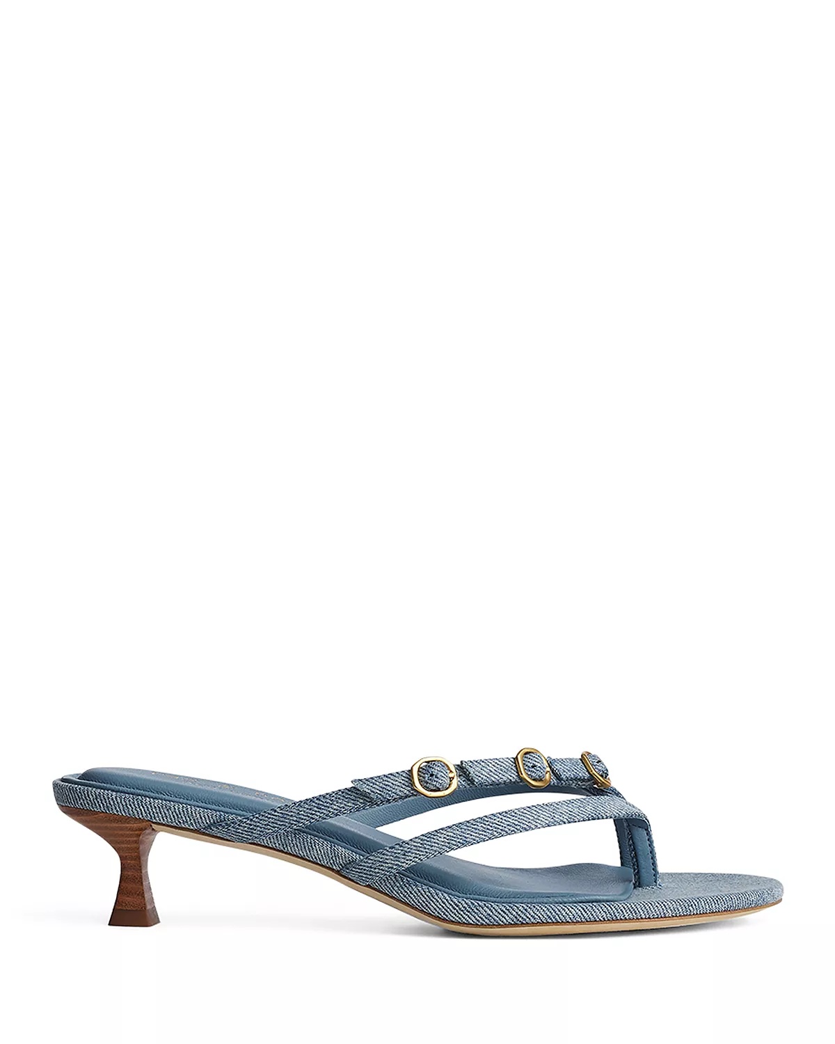 Women's Sammie Buckle Kitten Heel Sandals - 2