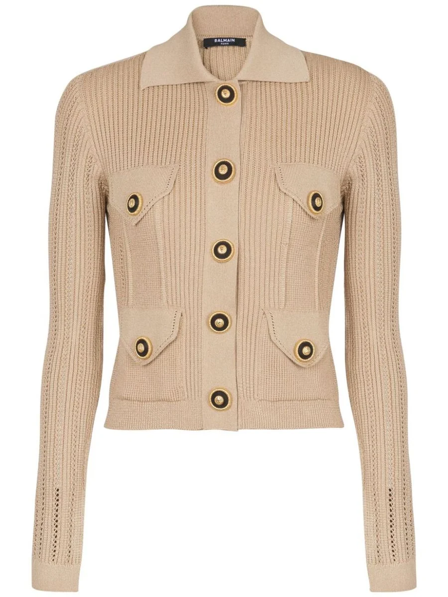 Balmain Cardigan With Buttons - 1