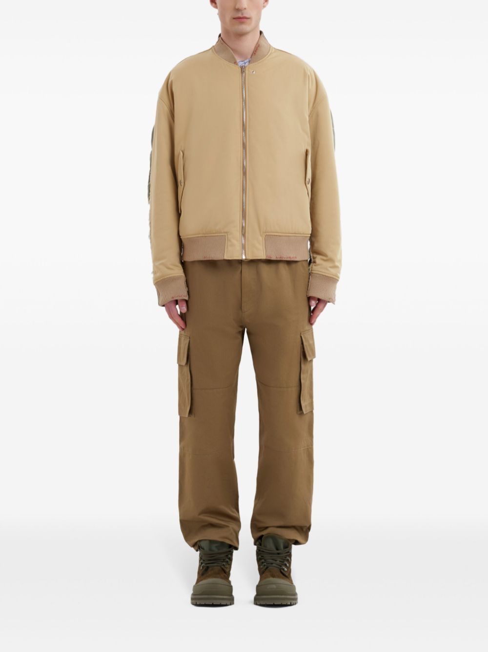 two-tone bomber jacket - 2