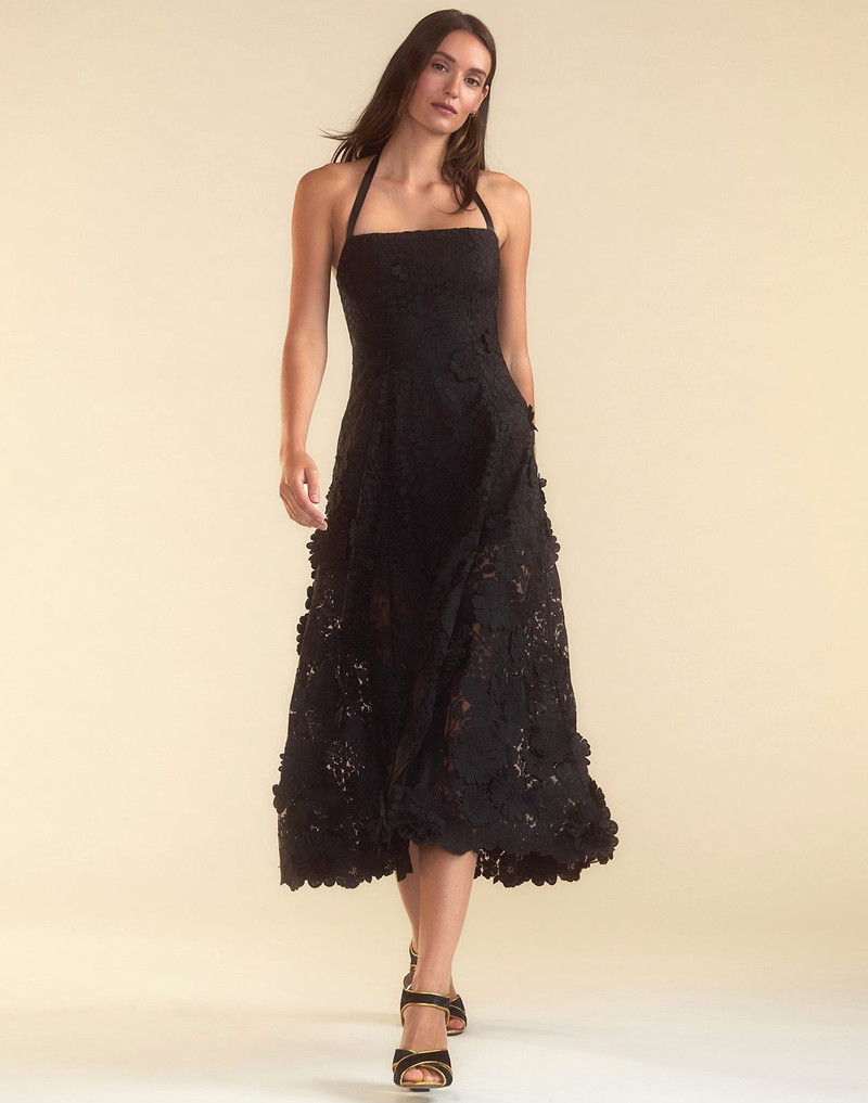 Blooming Lace Halter Dress 3