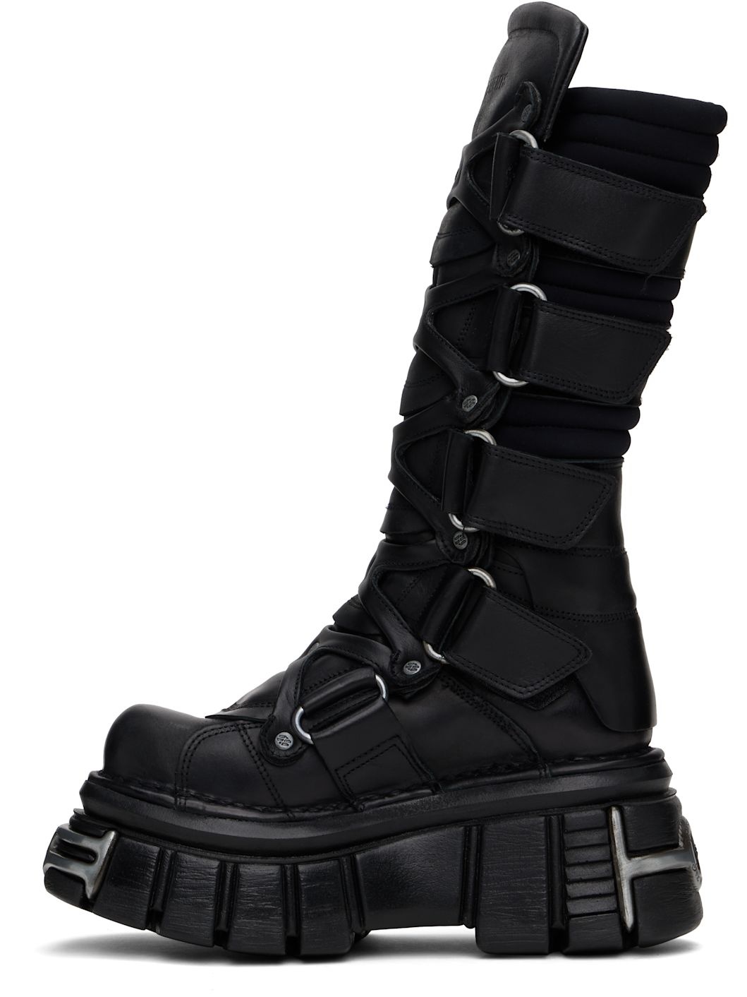 Black New Rock Edition Tower Boots - 3