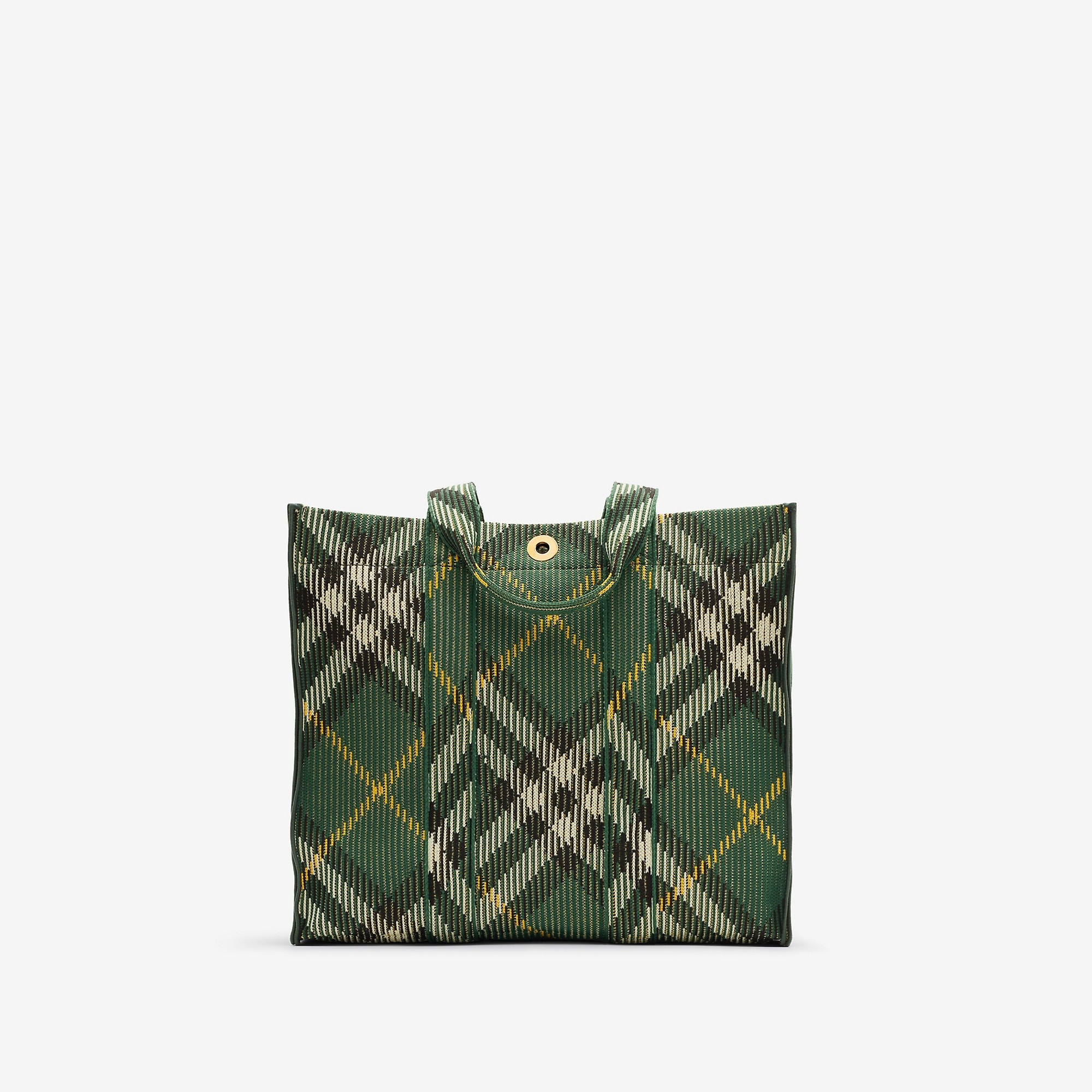 Medium Check Knitted Tote - 1