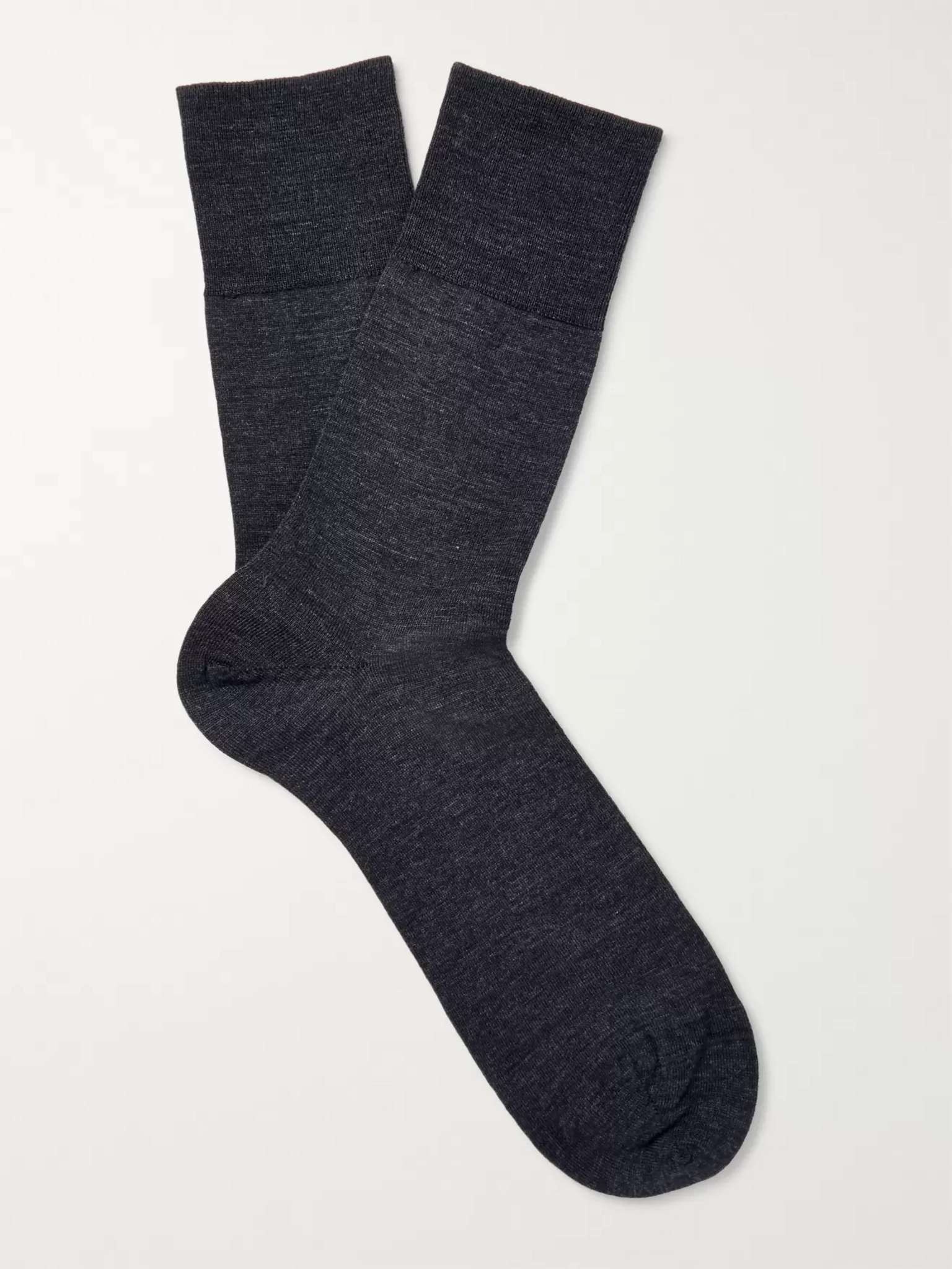 Airport Mélange Virgin Wool-Blend Socks - 1