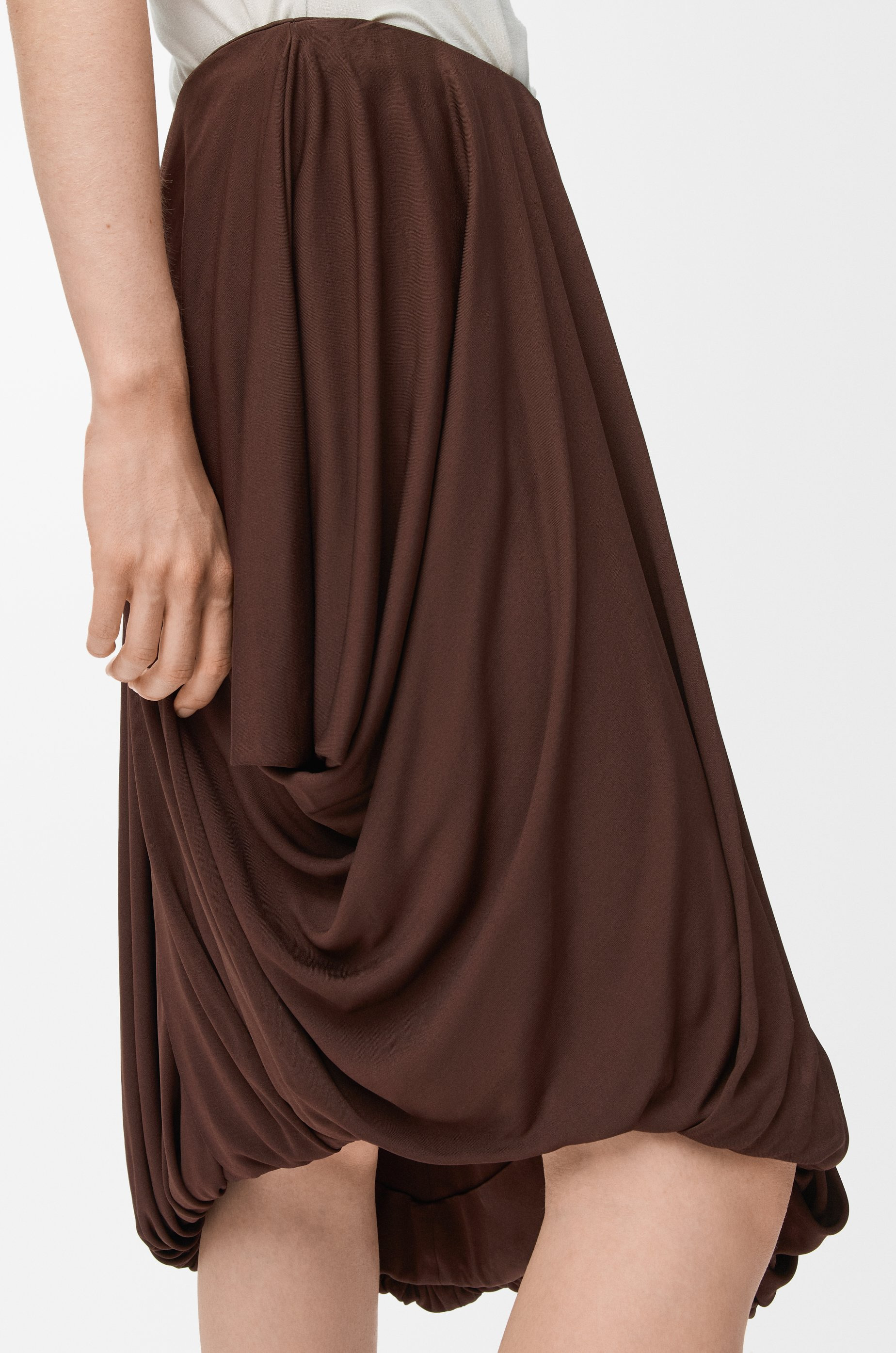 Draped skirt in viscose - 5