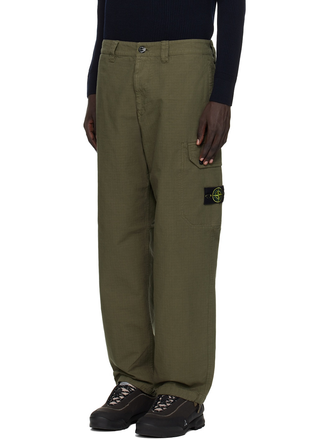 Green 3100011 Organic Cotton Ripstop Cargo Pants - 4