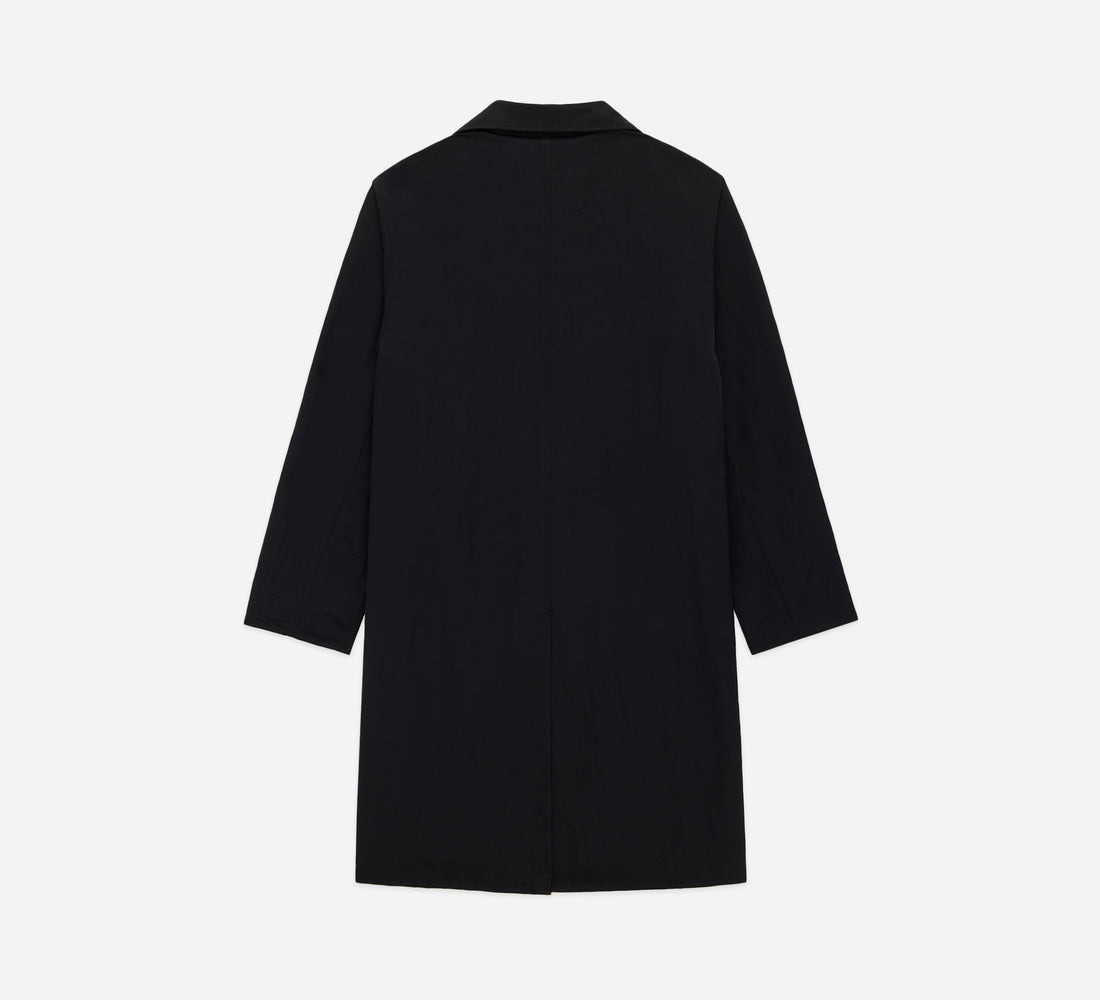 Mac Coat - Black Wrinkle Nylon - 2
