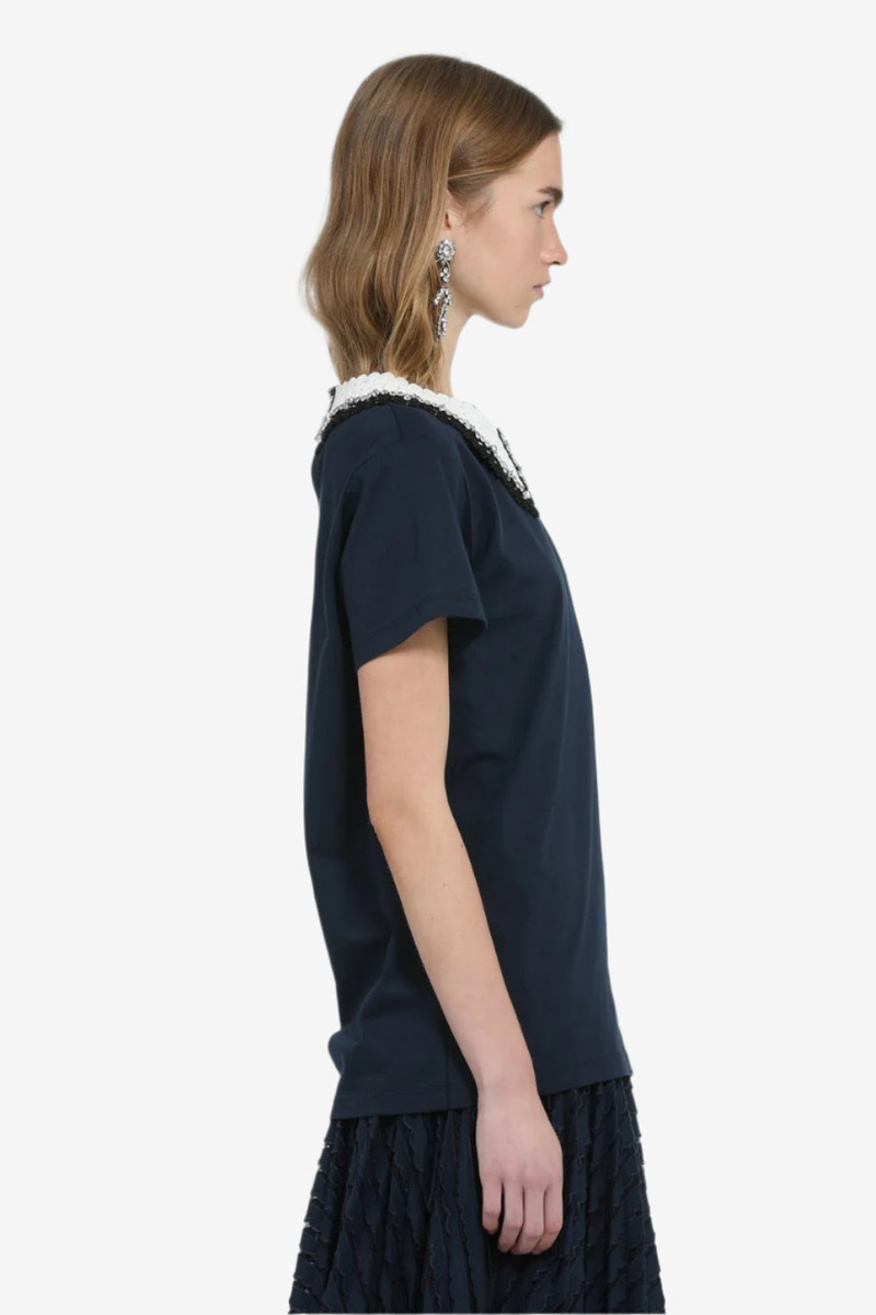 T-SHIRT WITH EMBROIDERED COLLAR 3