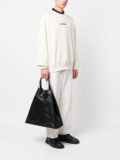 Jil Sander wrinkled-effect tote bag outlook