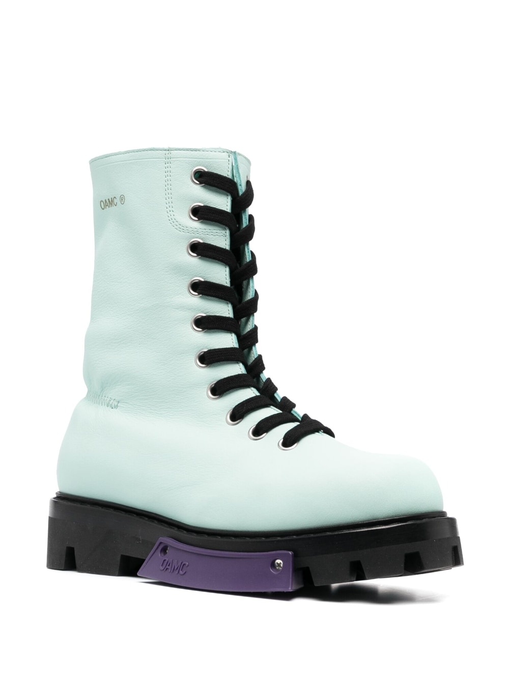 logo-print lace-up fastening boots - 2