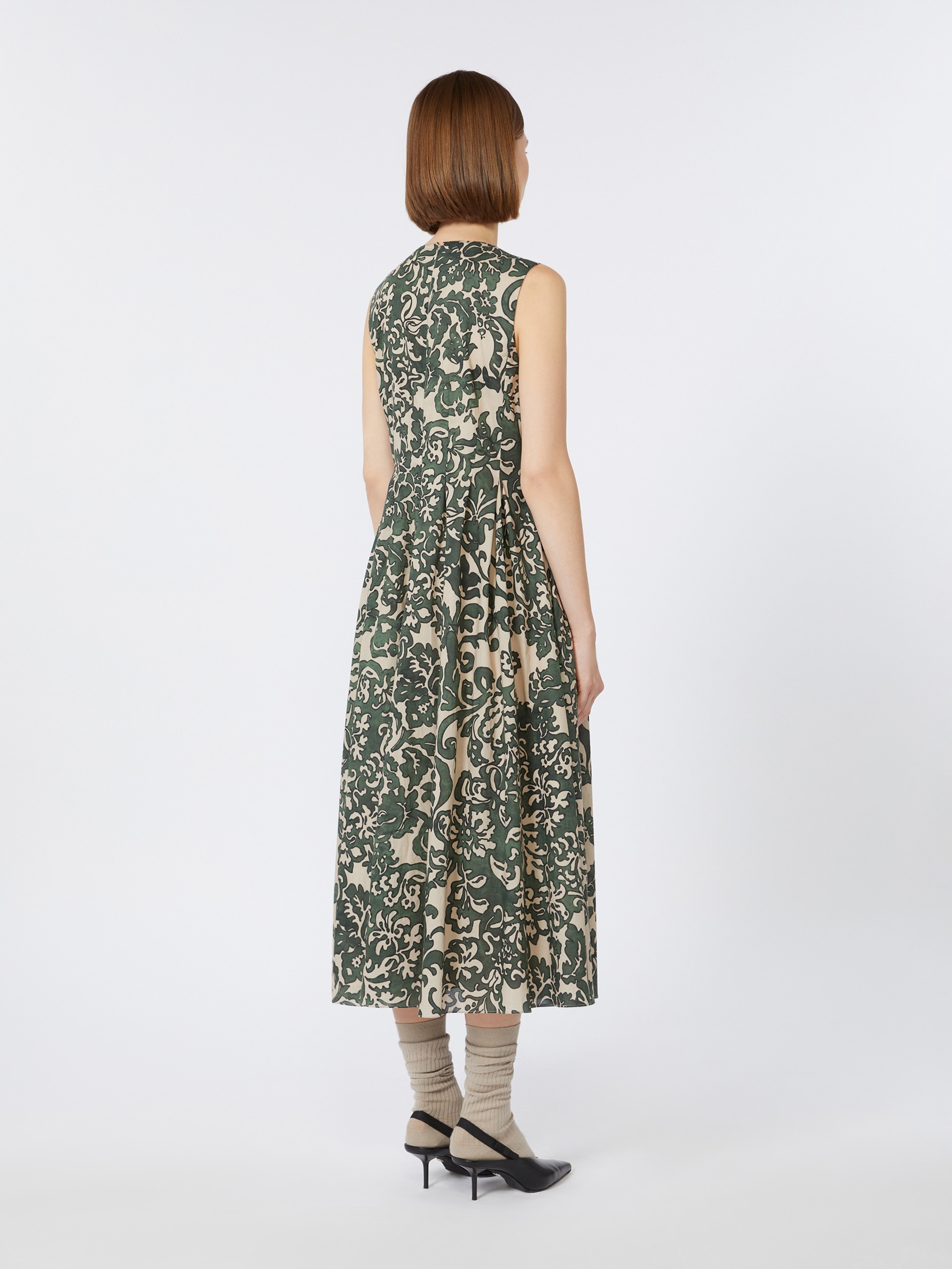 VENICE Printed cotton voile dress - 4