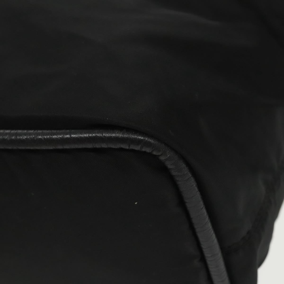 CELINE Hand Bag Nylon Black Gold - 14
