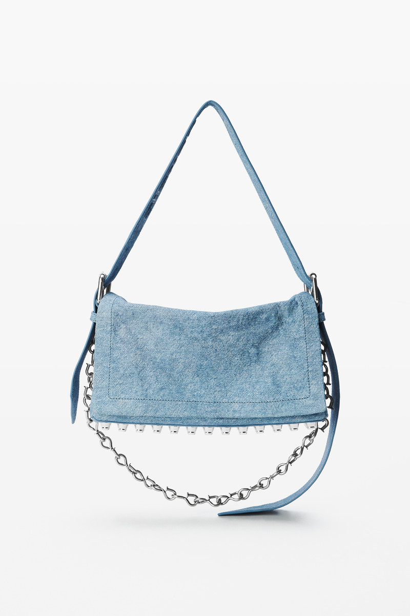 Ricco Crushed Flap Bag in Leather Medium 1