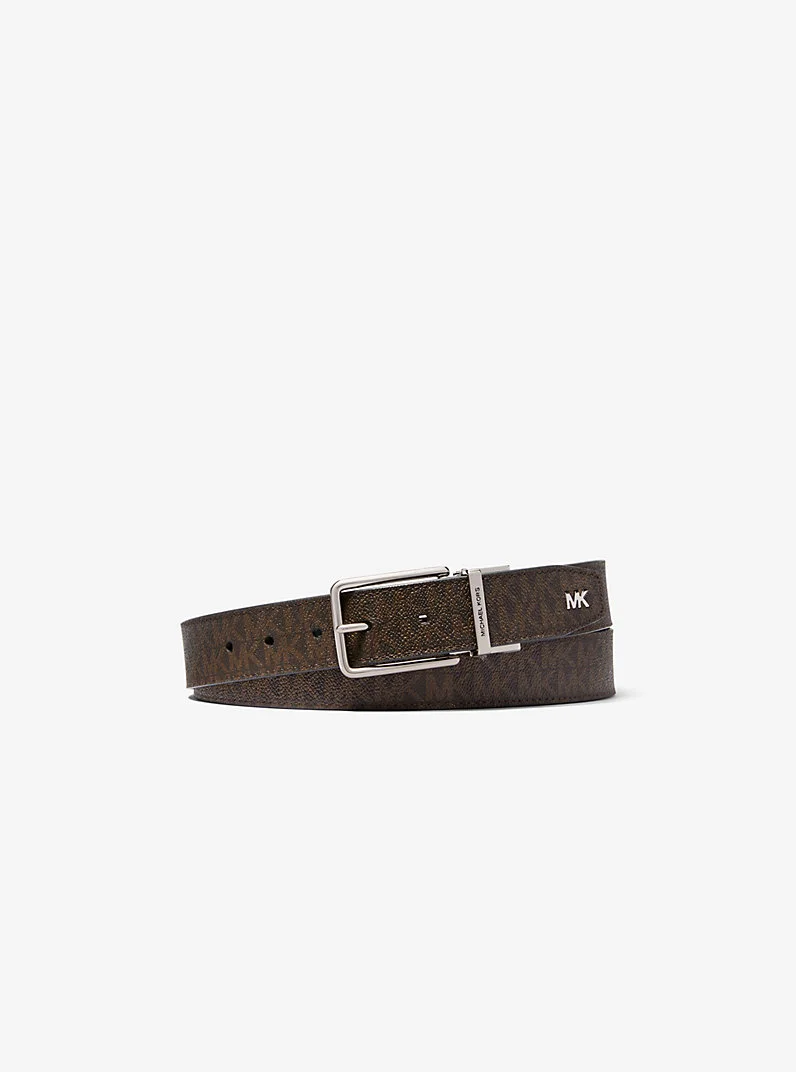 Reversible Logo and Leather Belt - 1