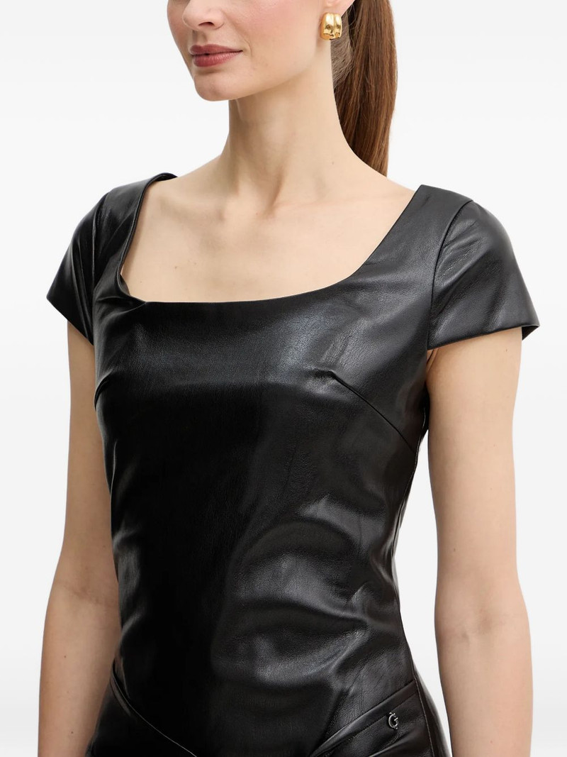 knot short-sleeve mini dress 4