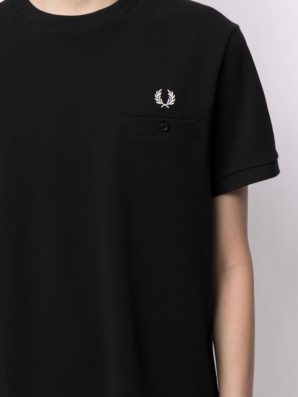 pocket detail piqué T-shirt - 5