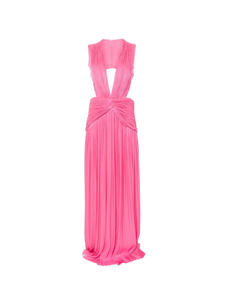 Silla cutout-detail V-neck maxi dress 1