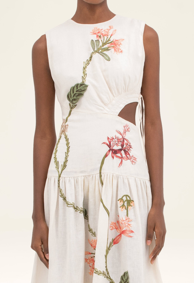 Otoño Orquidea Midi Dress 7