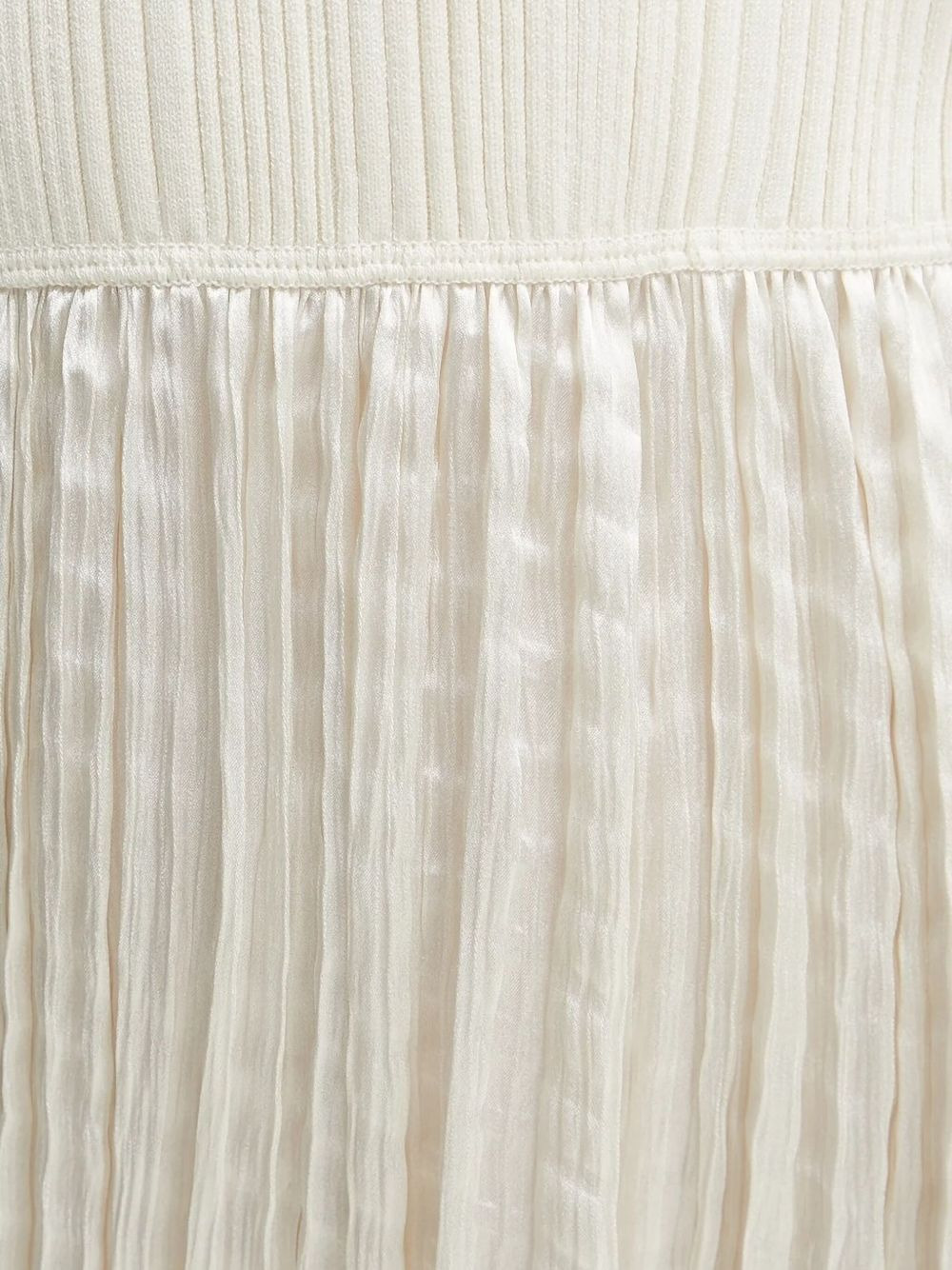 ribbed-knit pleated midi dress - 4