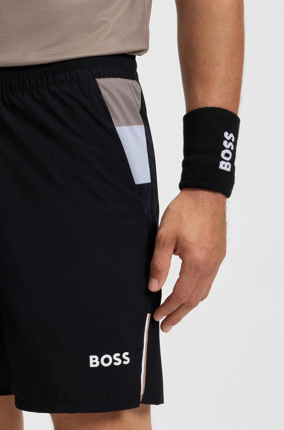 ACTIVE TENNIS SHORTS IN STRETCH FABRIC WITH MOISTURE MANAGEMENT - 5