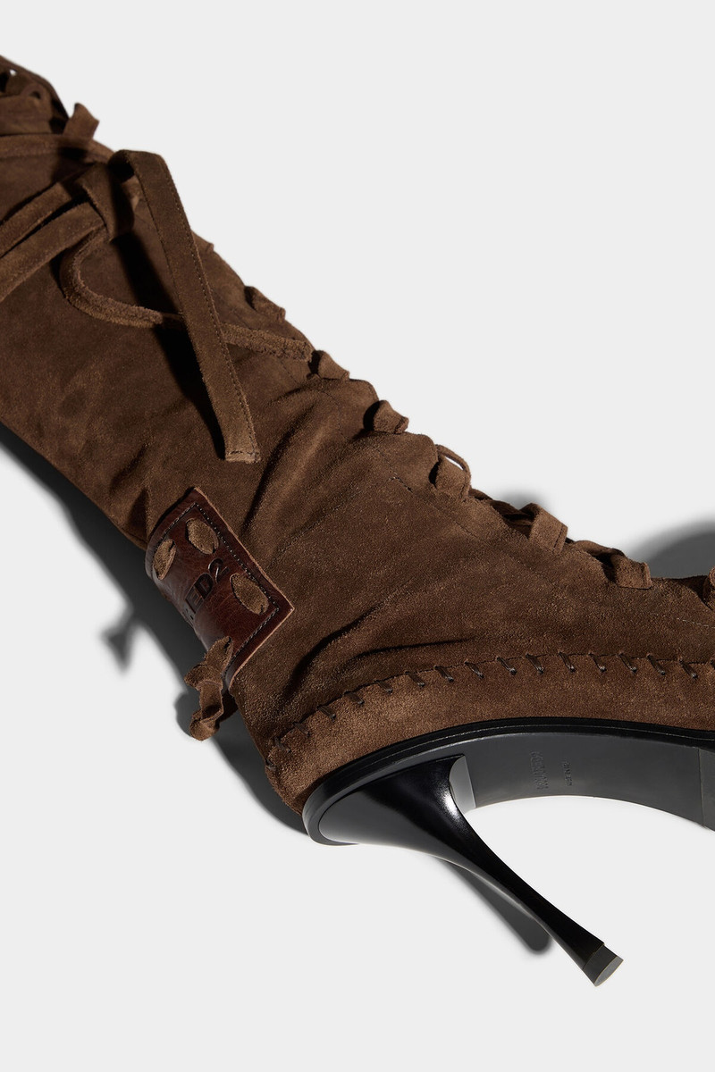 FRINGES HEELED BOOTS 5