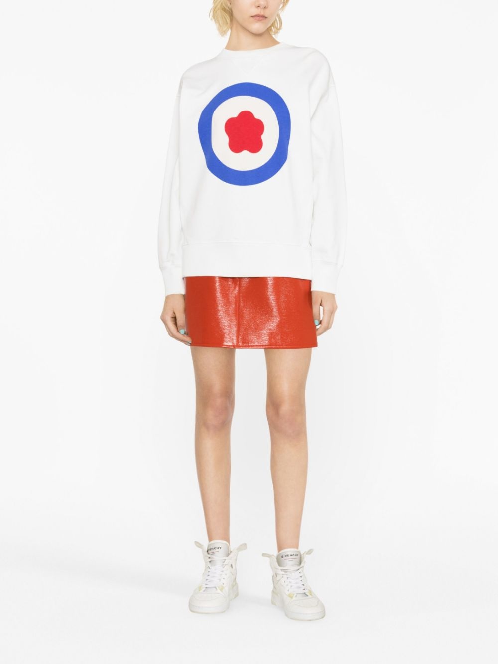 logo-print cotton sweatshirt - 2