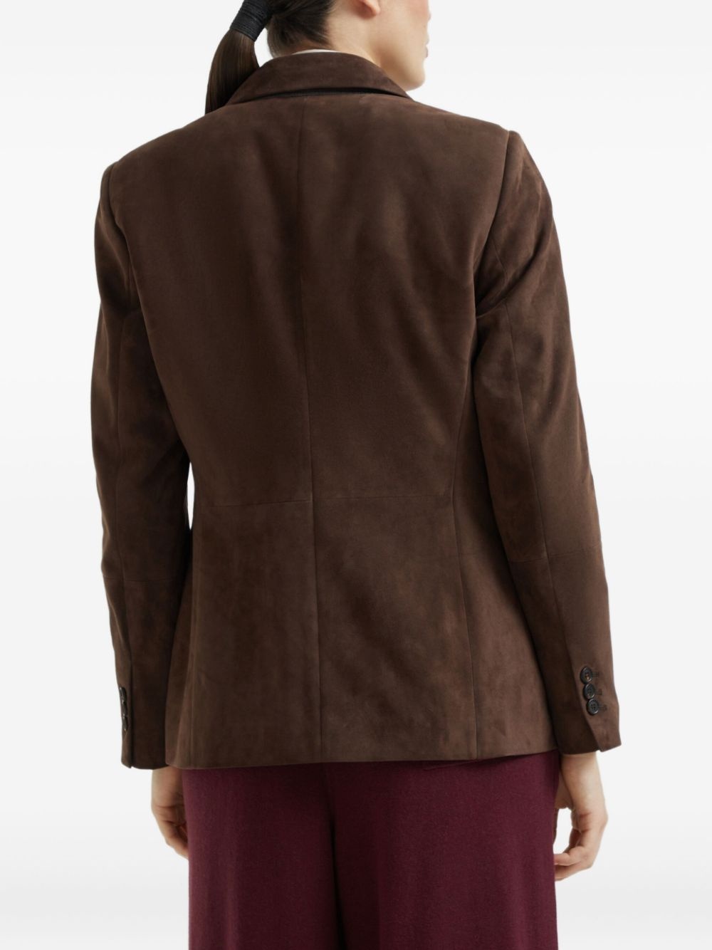 suede blazer - 4