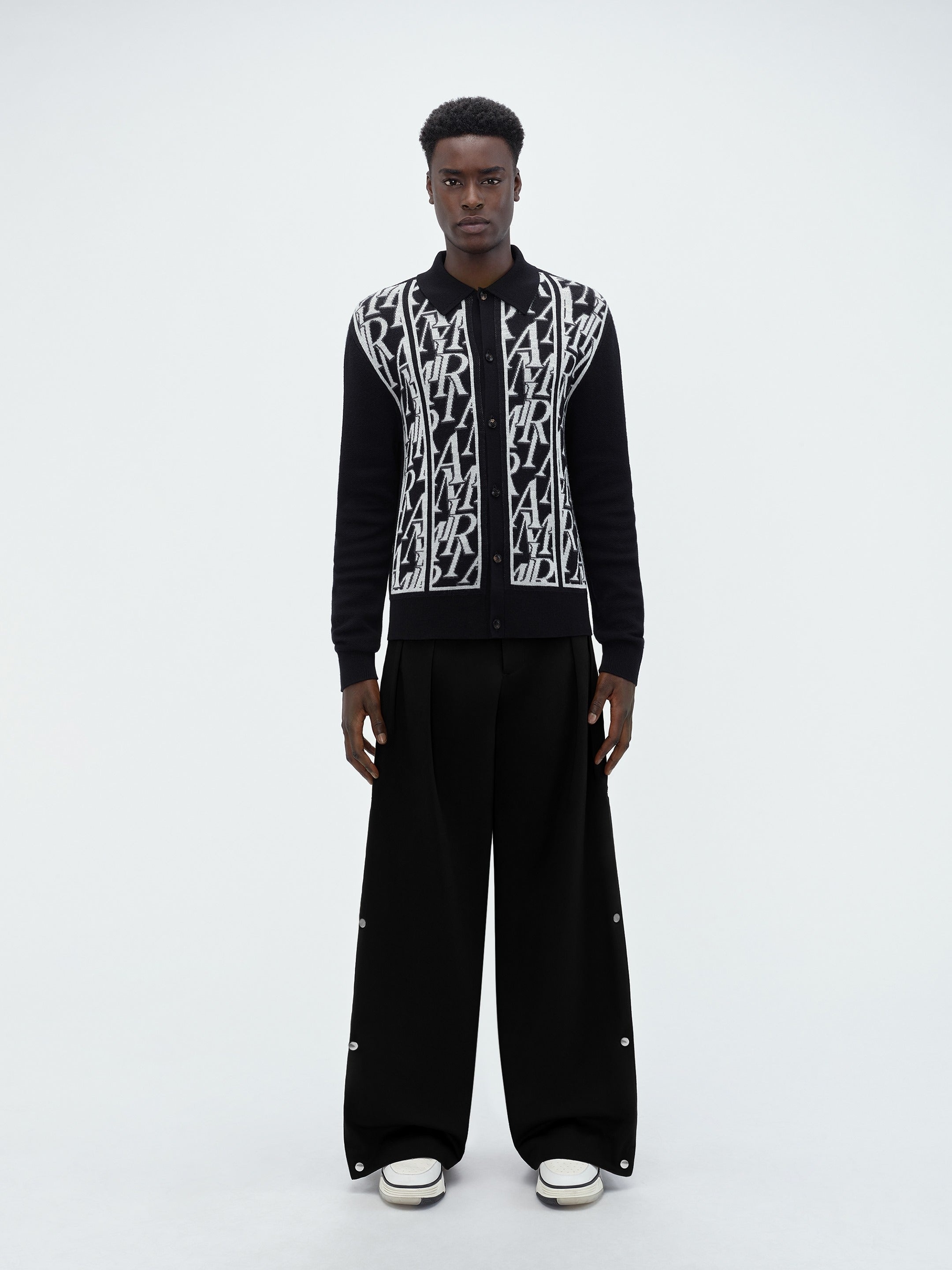 SIDE PLEAT SNAP PANT - 3