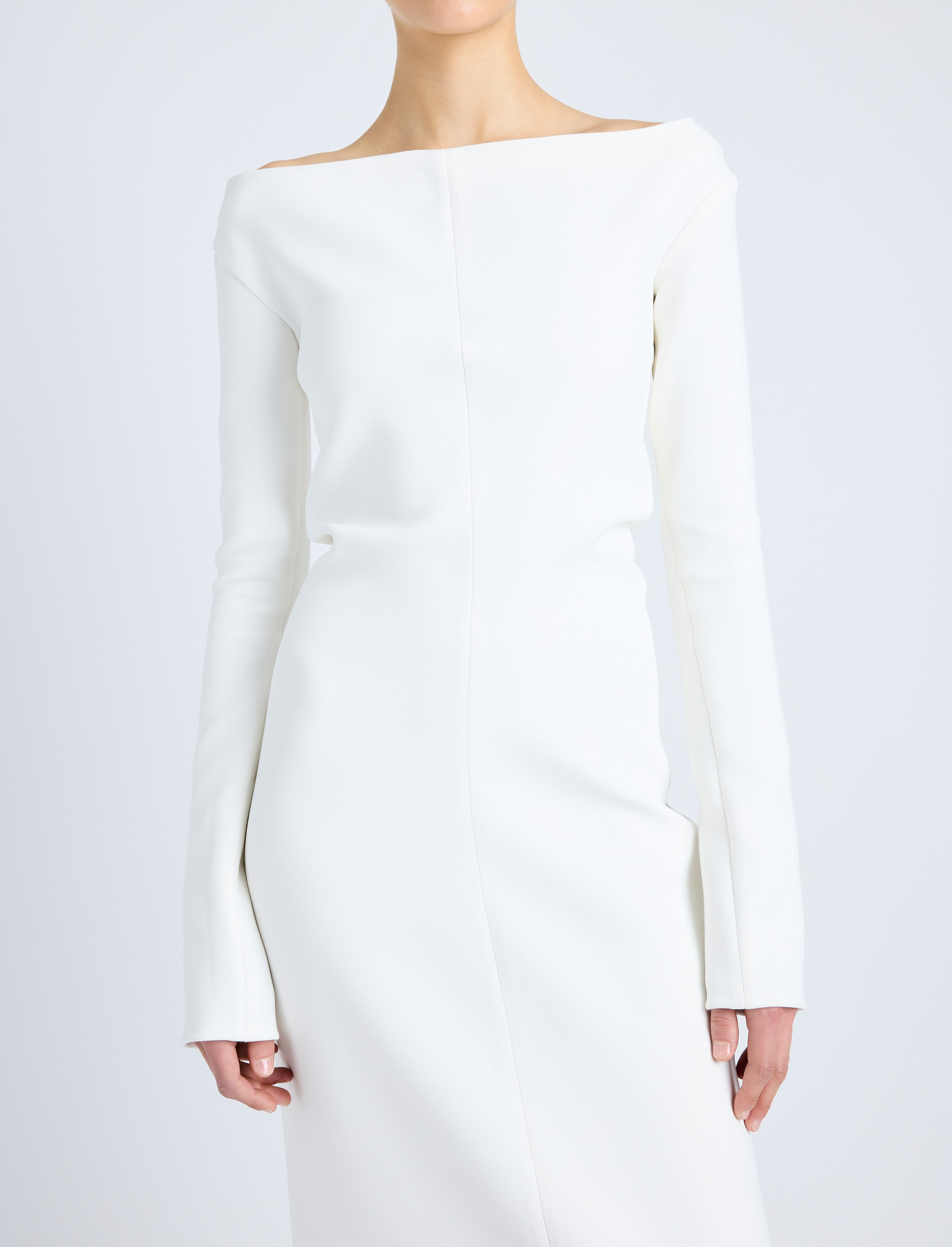 Yara Dress In Bi-Stretch Suiting - 5