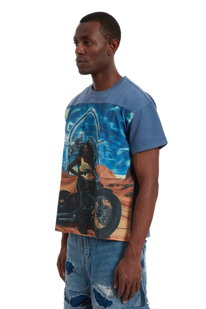 BIKER JERSEY VINTAGE GREY MULTI 4